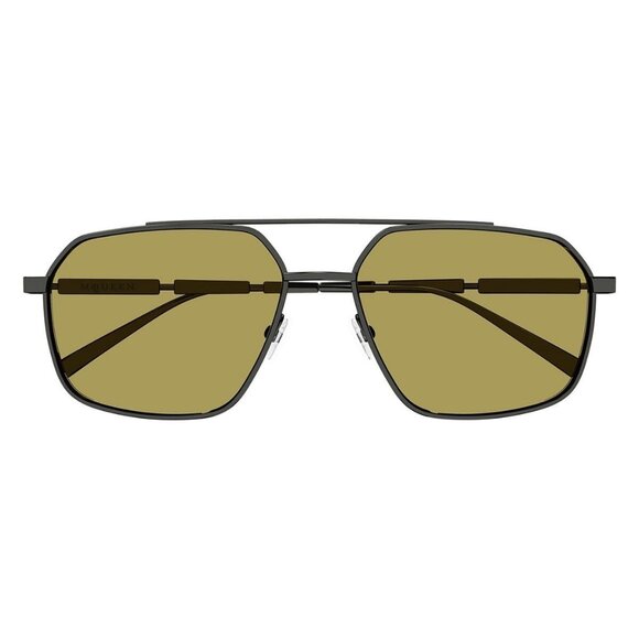 New ALEXANDER MCQUEEN Grey Aviator AM0477S 003 Sunglasses Women - Picture 2 of 4